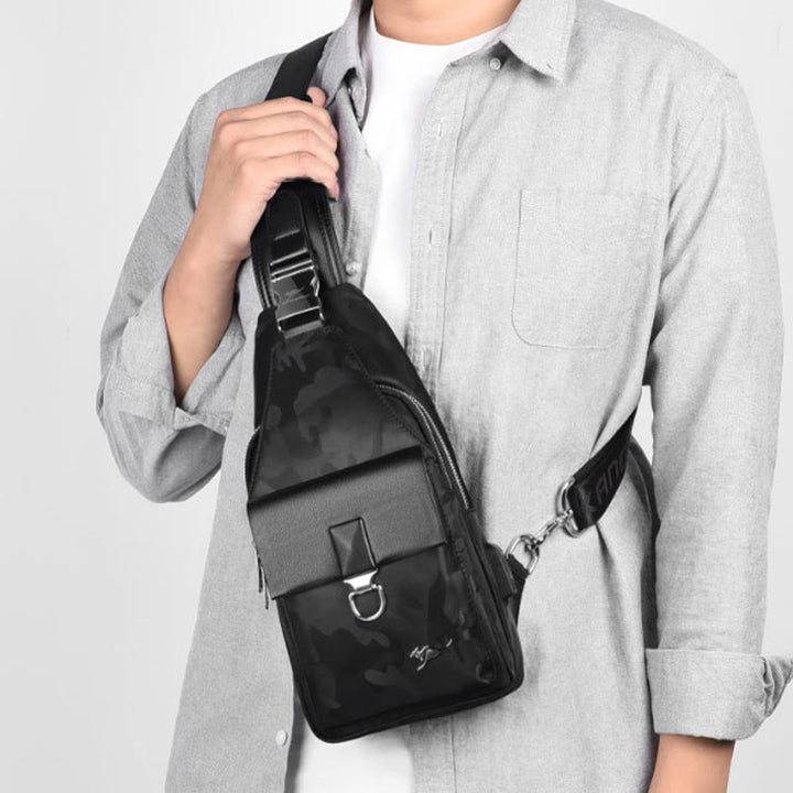 Mehrzweck-Rucksack für Herren zum Reisen, Wandern und Business mit USB-Ladefunktion