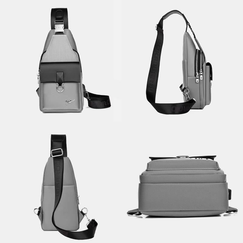 Mehrzweck-Rucksack für Herren zum Reisen, Wandern und Business mit USB-Ladefunktion