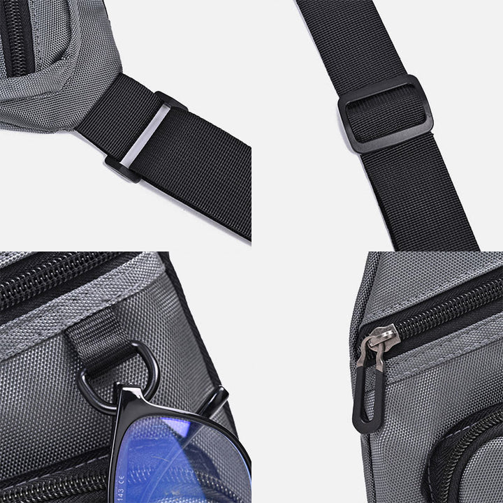Diebstahlsichere umhängetasche mit mehreren Taschen Leichte Reise-Unterarmtasche