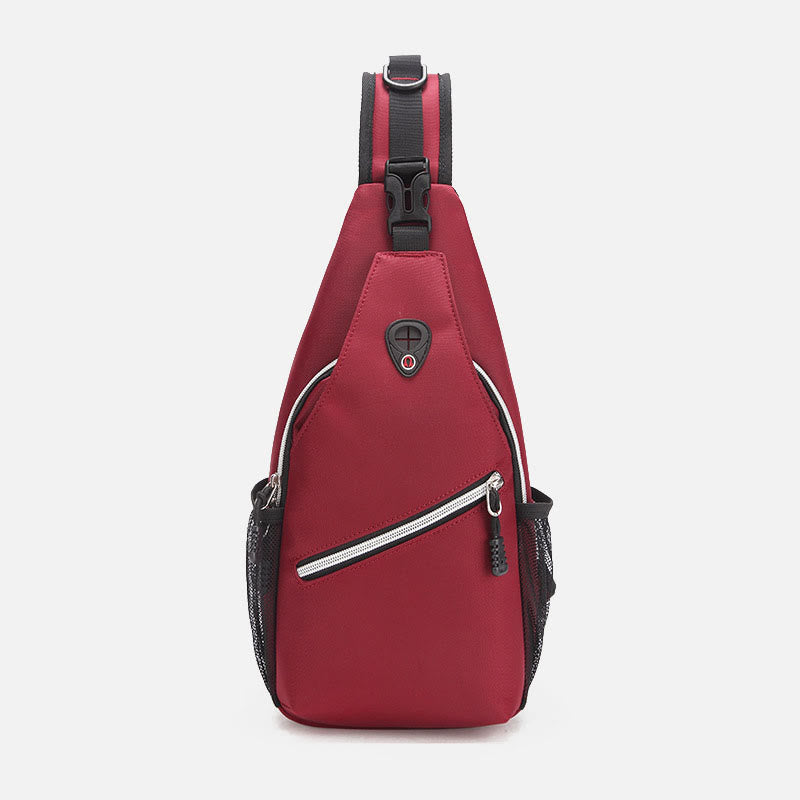 Unisex große Kapazität Oxford Ein-Schulter Rucksack Reise Wander Sling Tasche