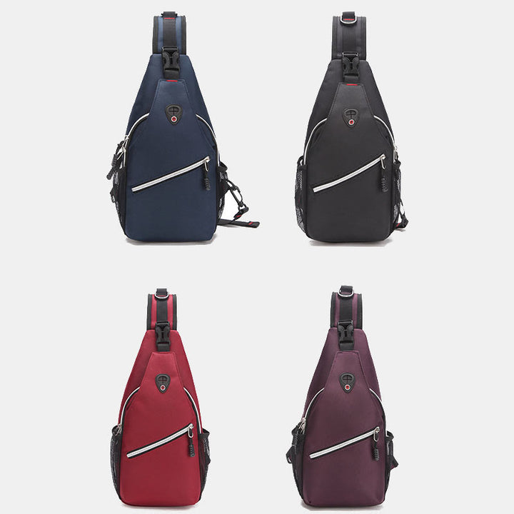 Unisex große Kapazität Oxford Ein-Schulter Rucksack Reise Wander Sling Tasche