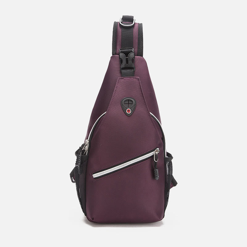 Unisex große Kapazität Oxford Ein-Schulter Rucksack Reise Wander Sling Tasche