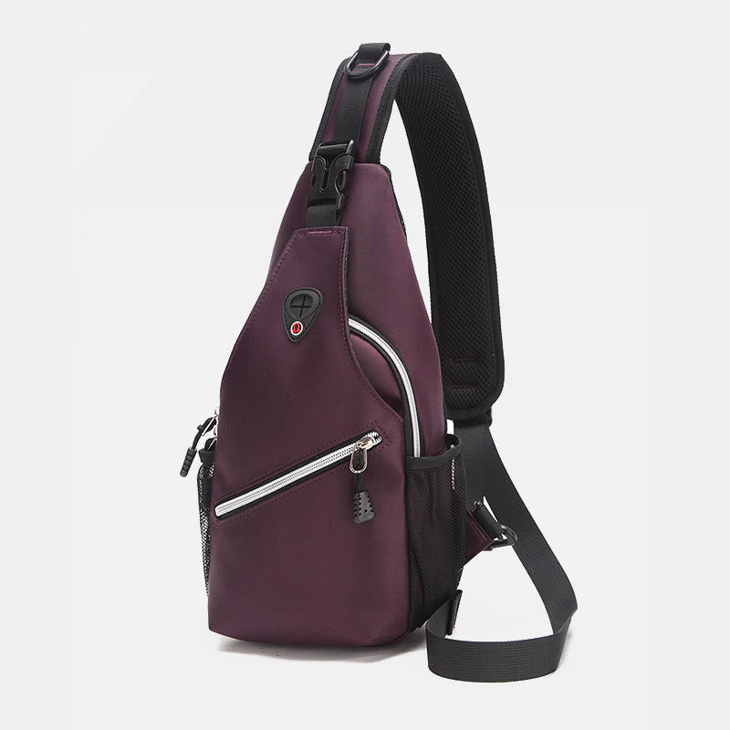 Unisex große Kapazität Oxford Ein-Schulter Rucksack Reise Wander Sling Tasche
