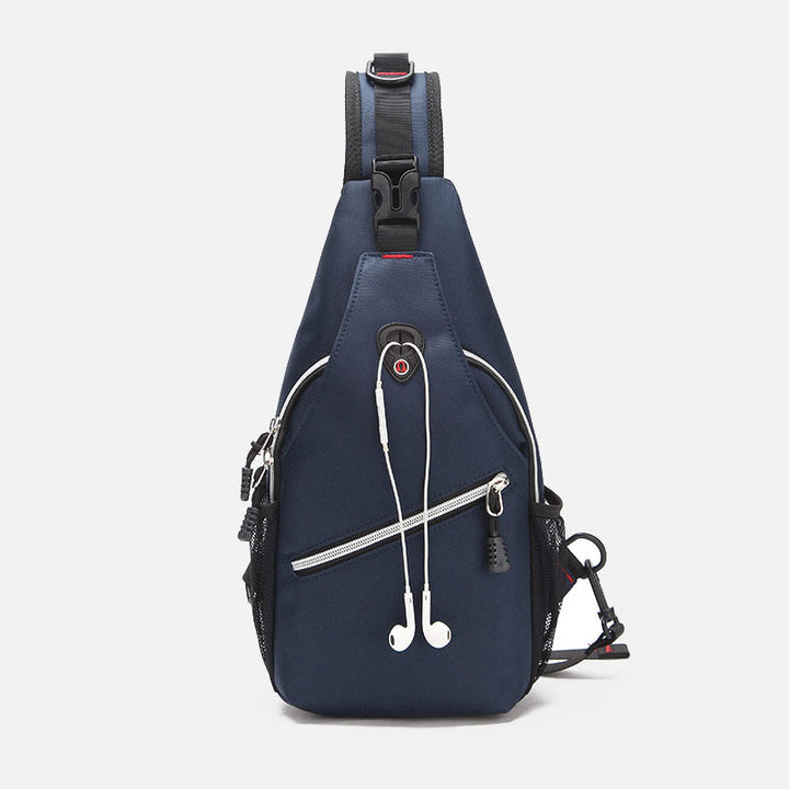 Unisex große Kapazität Oxford Ein-Schulter Rucksack Reise Wander Sling Tasche
