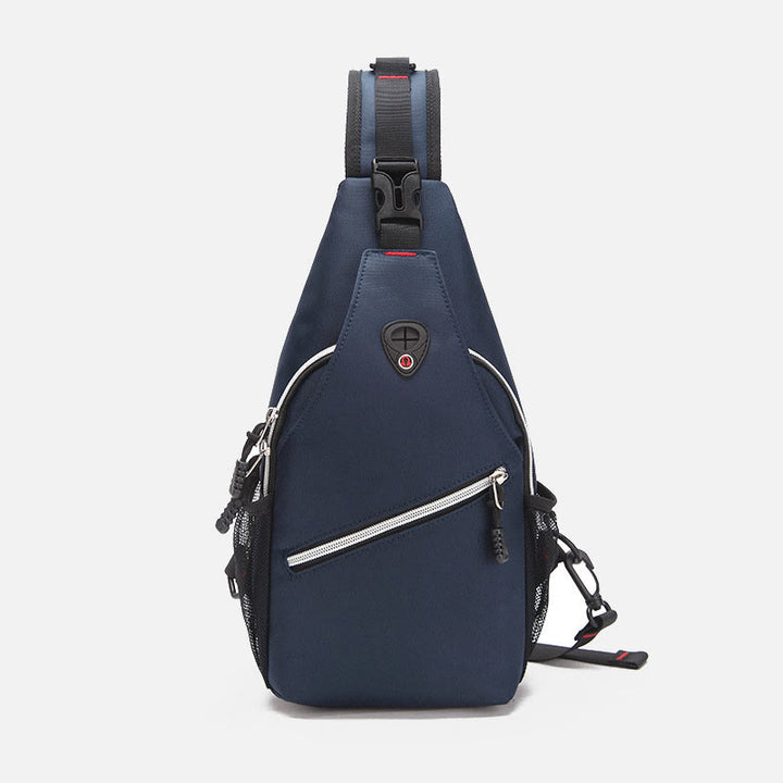 Unisex große Kapazität Oxford Ein-Schulter Rucksack Reise Wander Sling Tasche