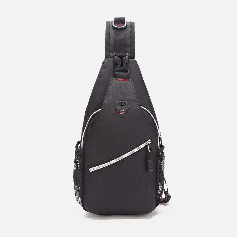 Unisex große Kapazität Oxford Ein-Schulter Rucksack Reise Wander Sling Tasche