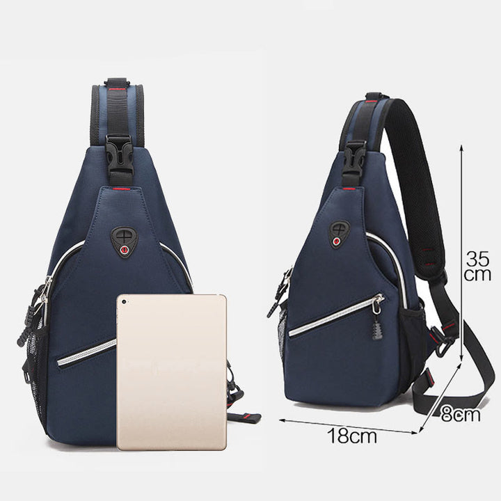 Unisex große Kapazität Oxford Ein-Schulter Rucksack Reise Wander Sling Tasche