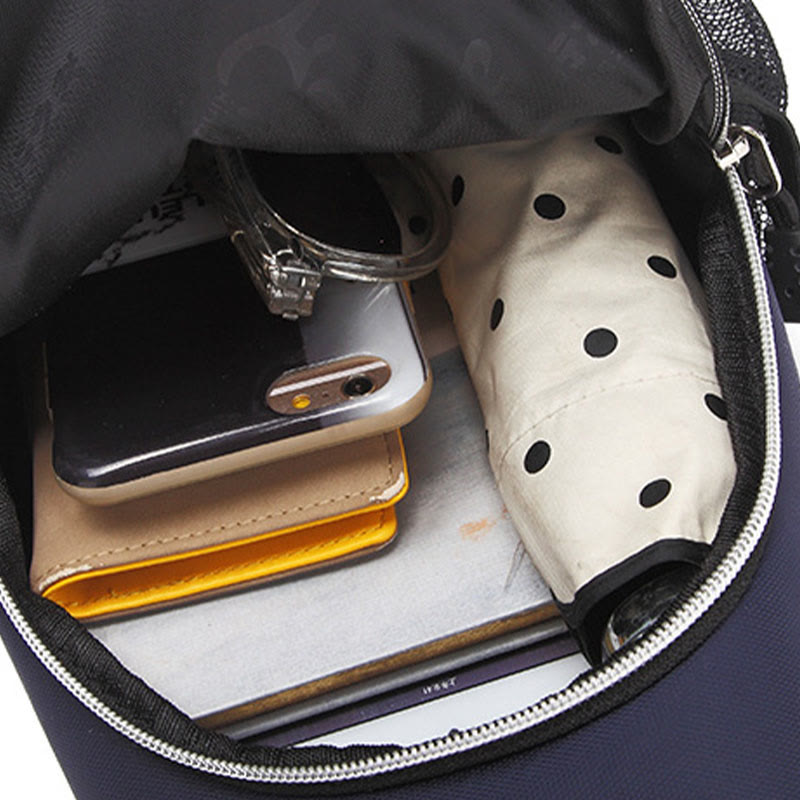 Unisex große Kapazität Oxford Ein-Schulter Rucksack Reise Wander Sling Tasche