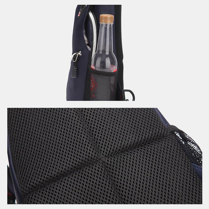 Unisex große Kapazität Oxford Ein-Schulter Rucksack Reise Wander Sling Tasche