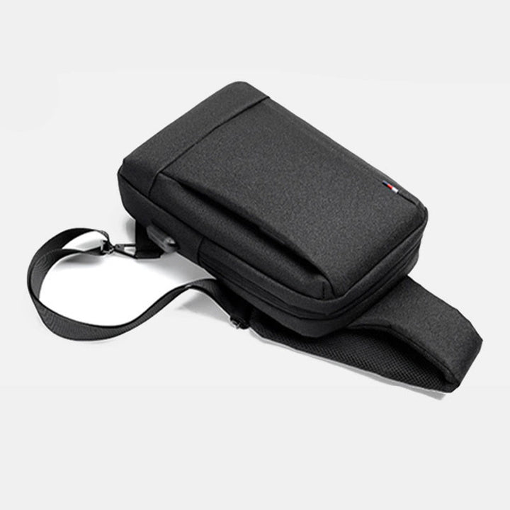 Travel Business One-Shoulder Rucksack Sling Bag mit USB-Ladeanschluss