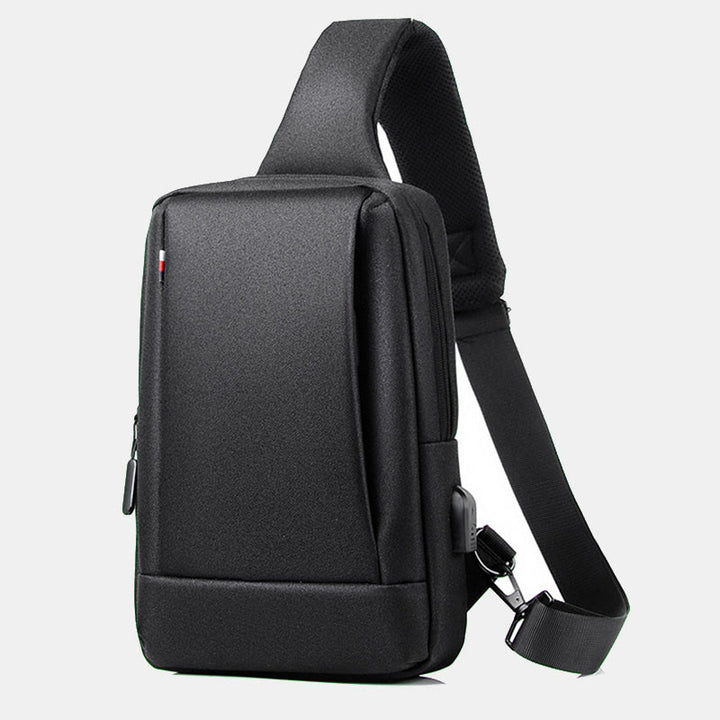 Travel Business One-Shoulder Rucksack Sling Bag mit USB-Ladeanschluss
