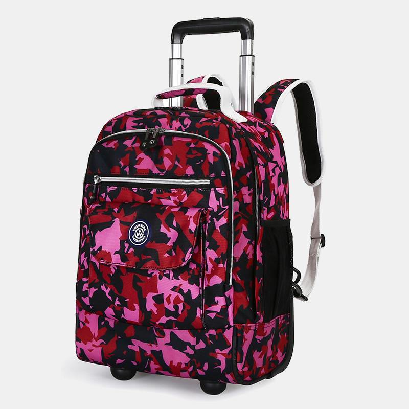 Dual-Use-Rucksack für Reisen Pull Rod Rolling Tote
