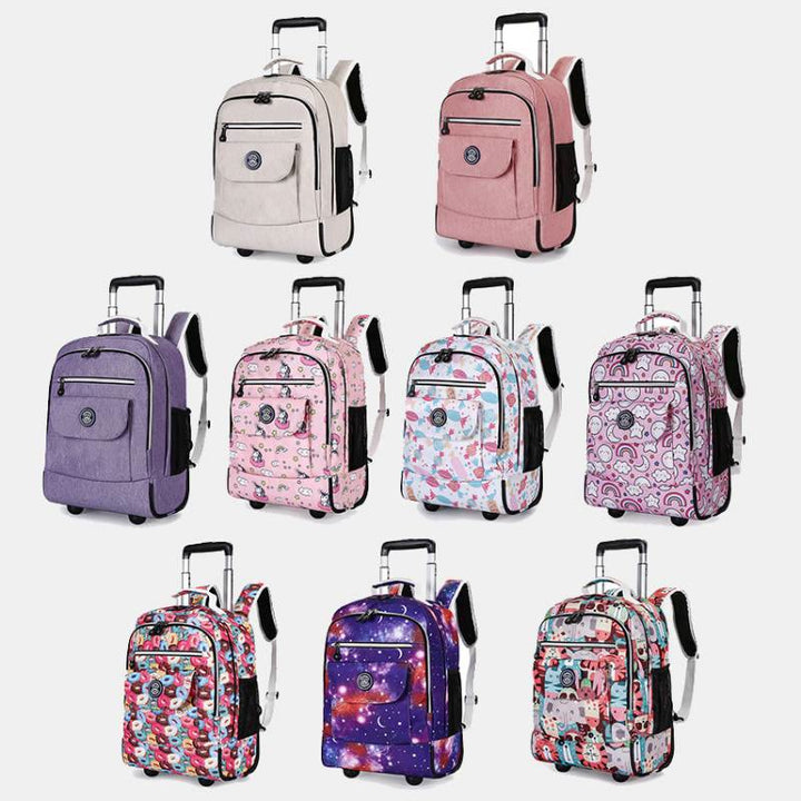 Dual-Use-Rucksack für Reisen Pull Rod Rolling Tote