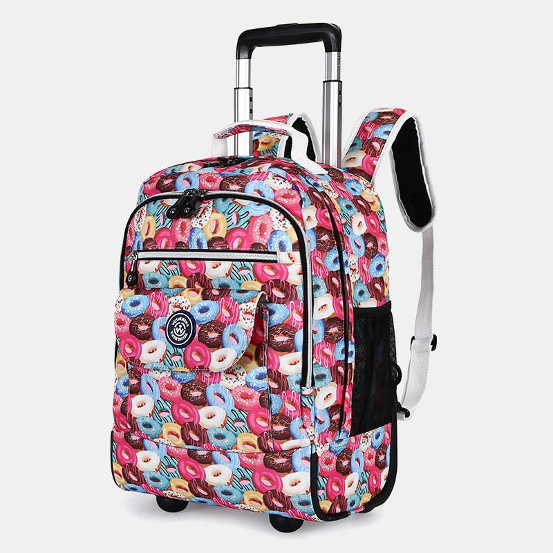Dual-Use-Rucksack für Reisen Pull Rod Rolling Tote