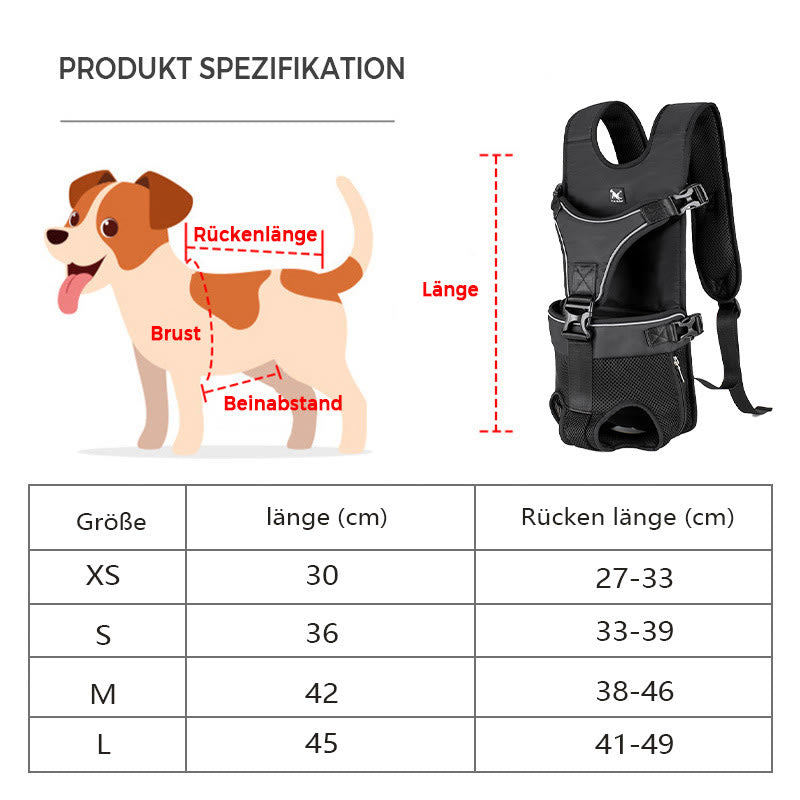 Tierträger Rucksack Handfreie Schnalle Hund Katze Schulter Tragetasche