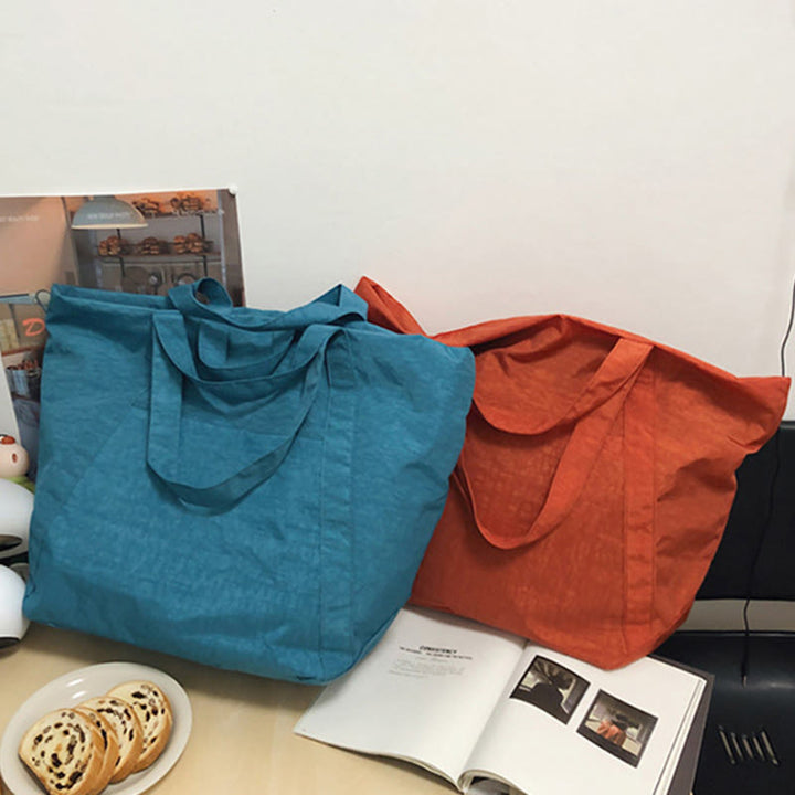 Extra große Vintage-Tote-Bag Leichte Einkaufstasche Reise-Sporthandtasche