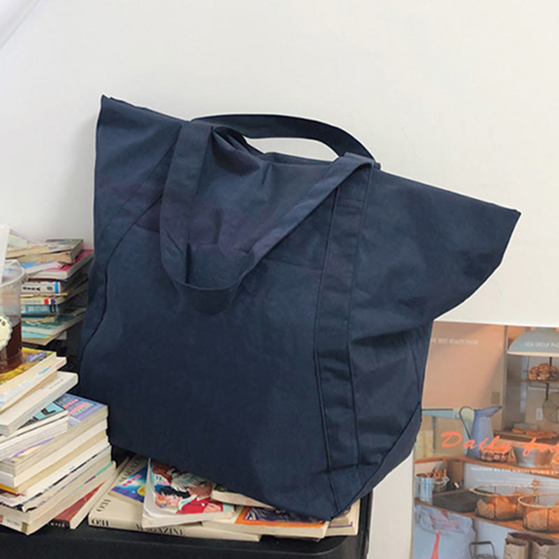 Extra große Vintage-Tote-Bag Leichte Einkaufstasche Reise-Sporthandtasche