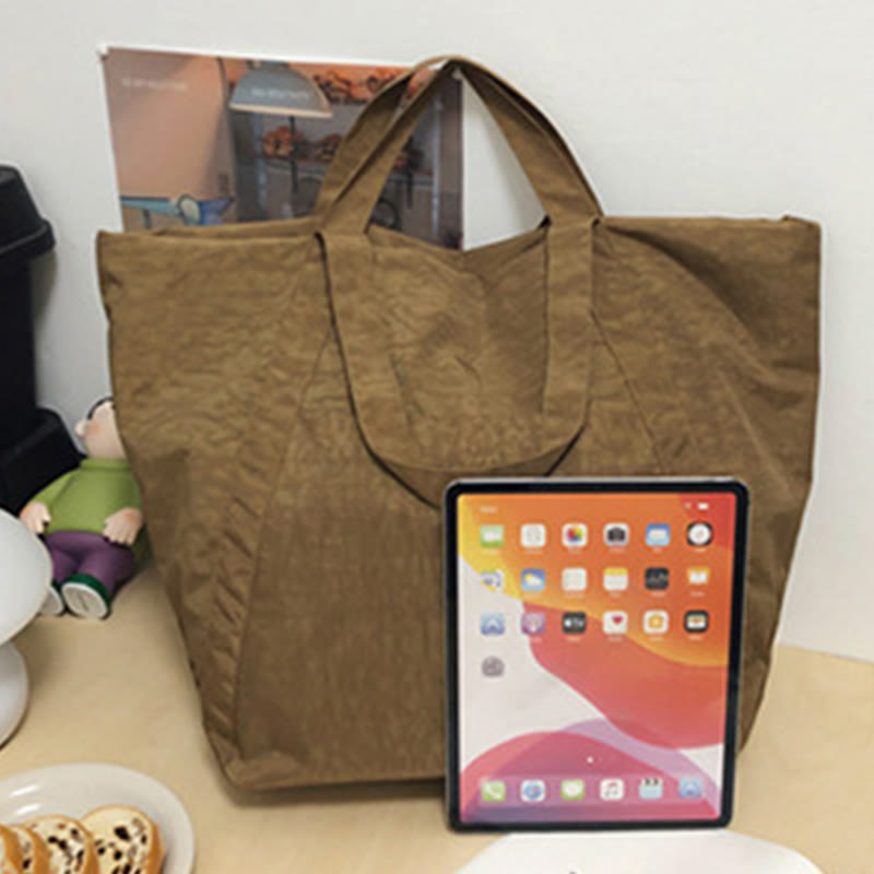 Extra große Vintage-Tote-Bag Leichte Einkaufstasche Reise-Sporthandtasche