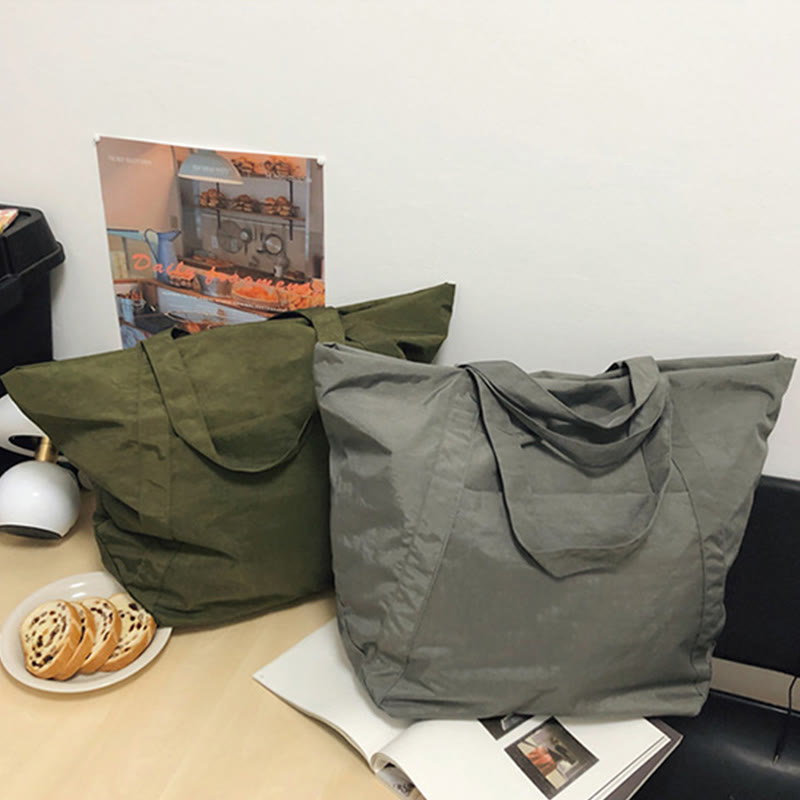 Extra große Vintage-Tote-Bag Leichte Einkaufstasche Reise-Sporthandtasche