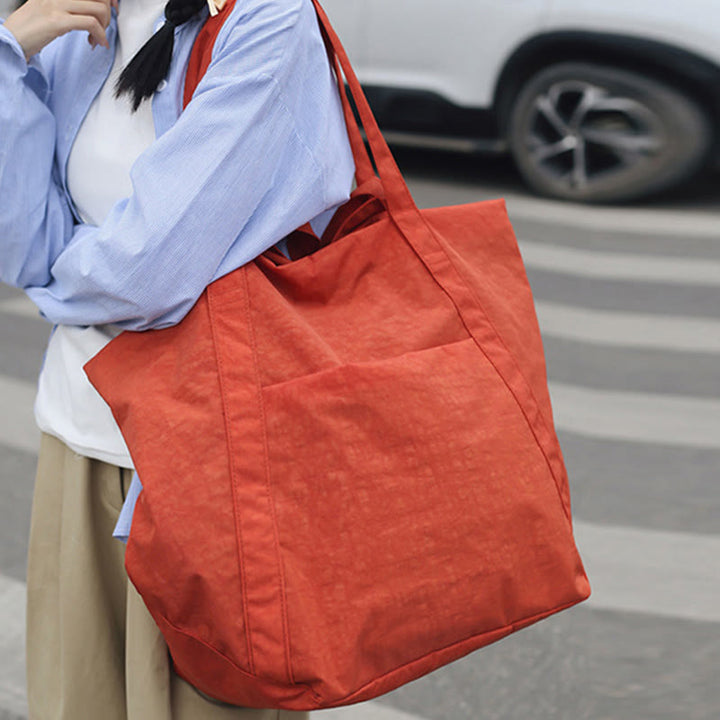 Extra große Vintage-Tote-Bag Leichte Einkaufstasche Reise-Sporthandtasche