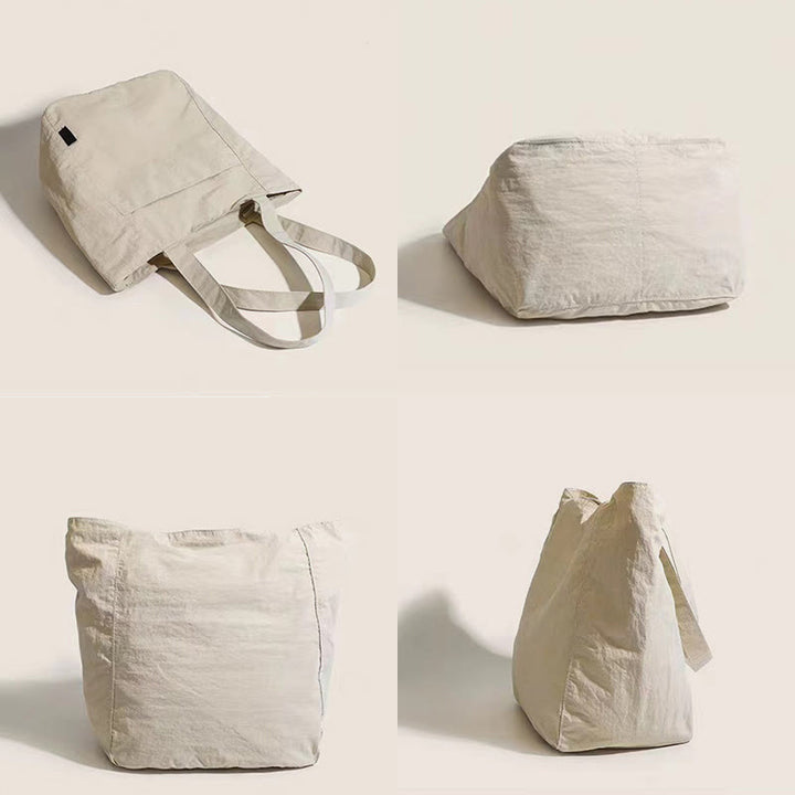 Damen lässige Leinwand Tote Schultertasche Einkaufstasche aus Leinen