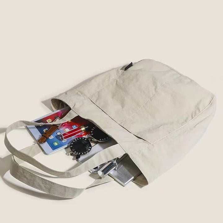 Damen lässige Leinwand Tote Schultertasche Einkaufstasche aus Leinen