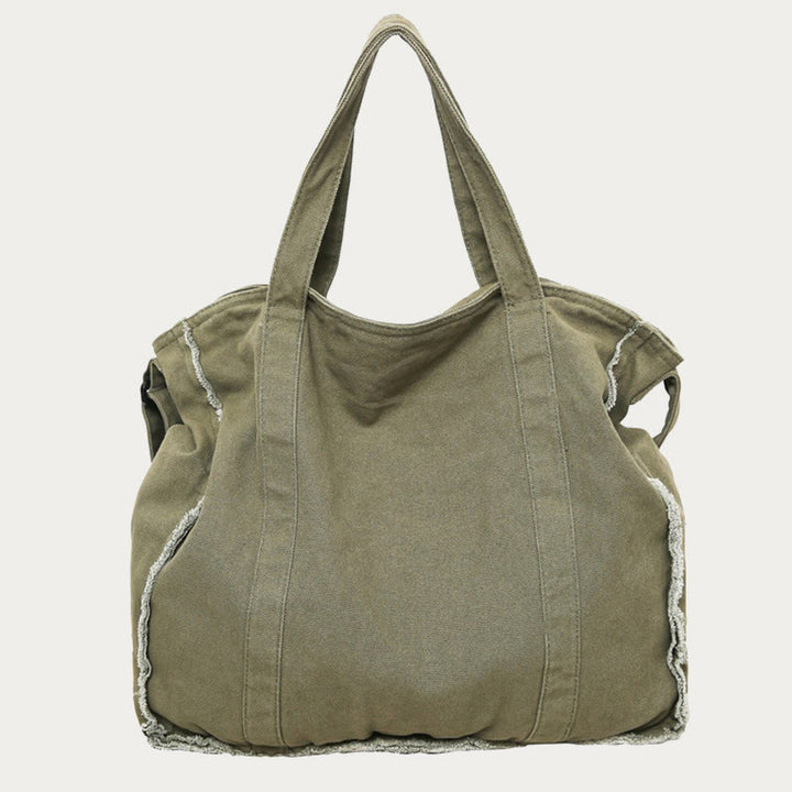 Vintage Large Canvas Tote Bag Umhängetasche für Damen und Herren