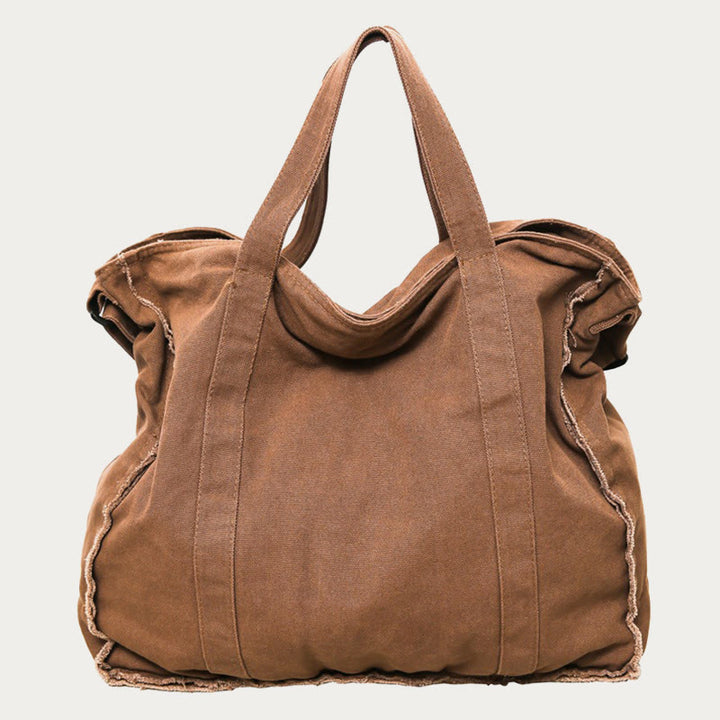 Vintage Large Canvas Tote Bag Umhängetasche für Damen und Herren