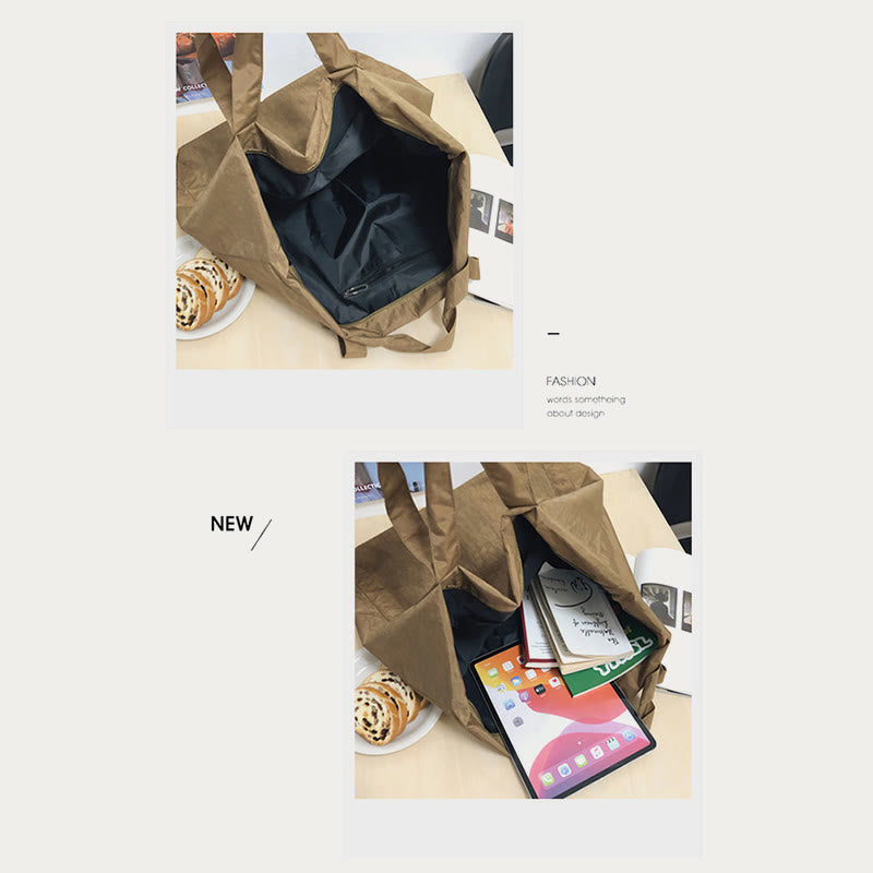Extra große Vintage-Tote-Bag Leichte Einkaufstasche Reise-Sporthandtasche