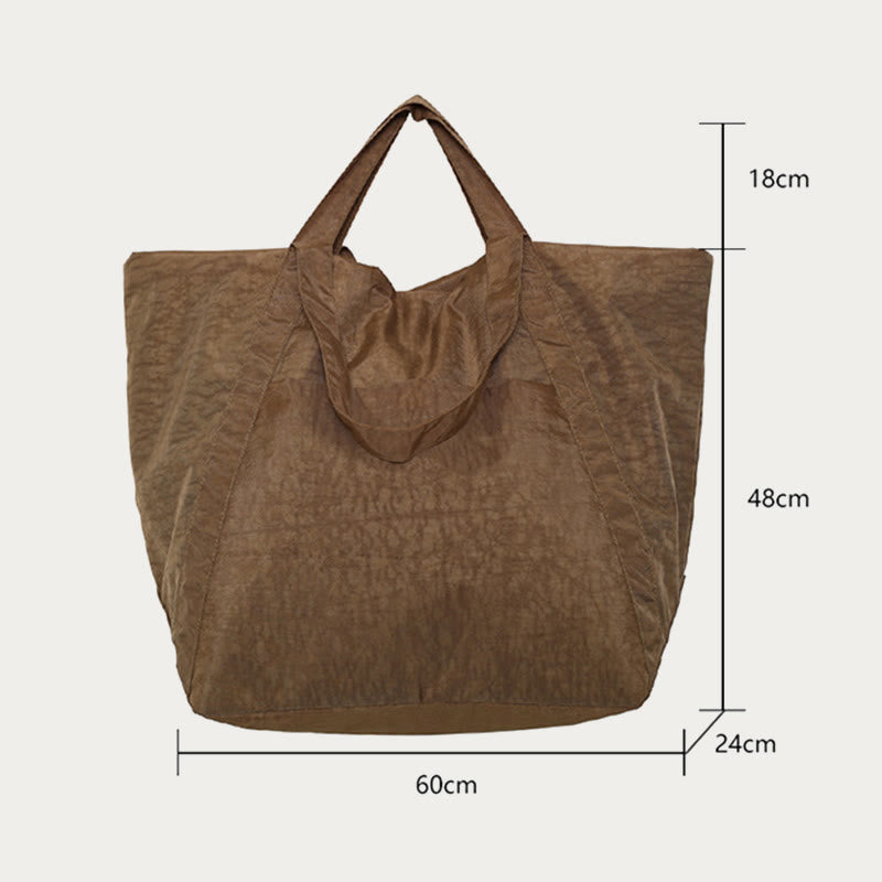Extra große Vintage-Tote-Bag Leichte Einkaufstasche Reise-Sporthandtasche