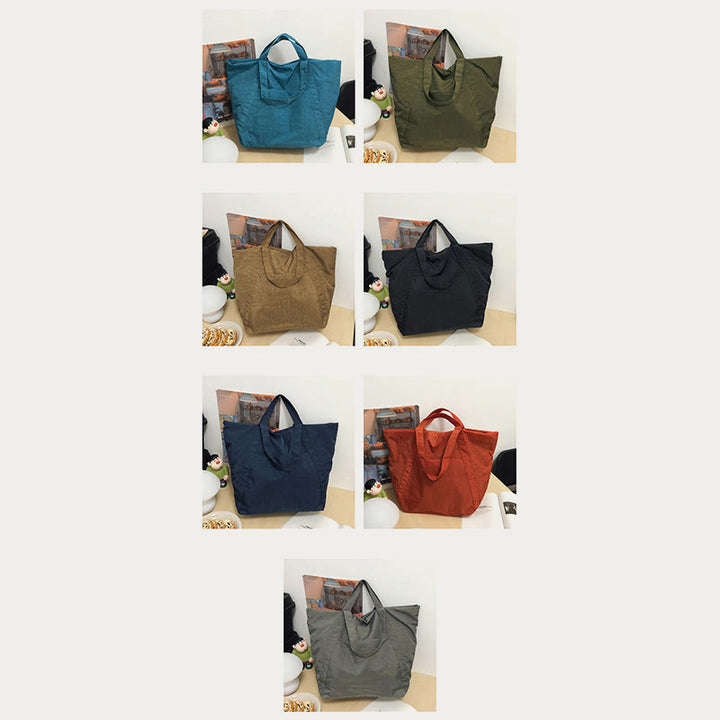 Extra große Vintage-Tote-Bag Leichte Einkaufstasche Reise-Sporthandtasche