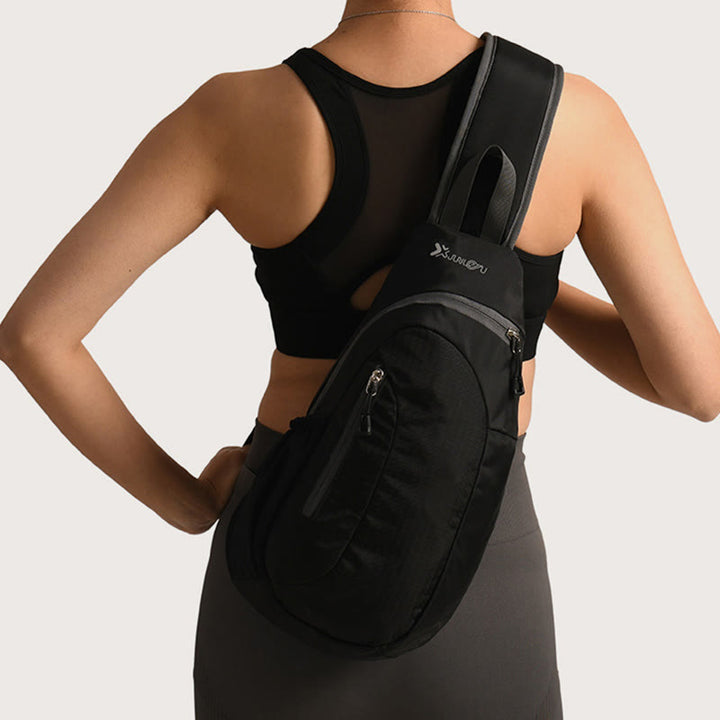 Leichter Sling Bag Brustbeutel Sport Wandern Reisetasche