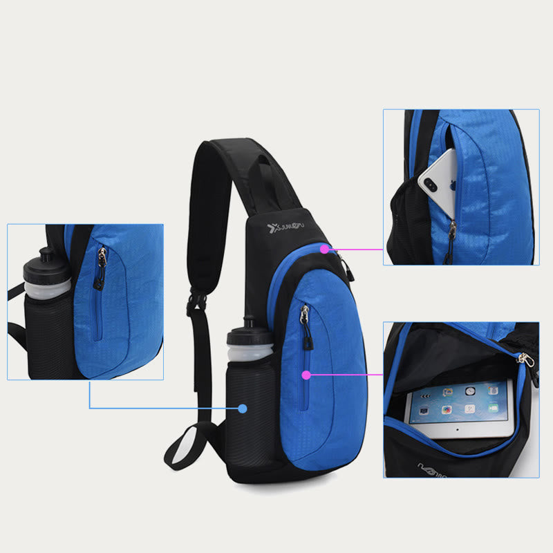 Leichter Sling Bag Brustbeutel Sport Wandern Reisetasche