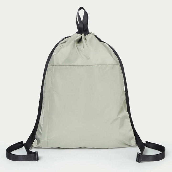 Faltbarer einfarbiger Kordelzug Rucksack Sport Reisen tragbarer Tagesrucksack