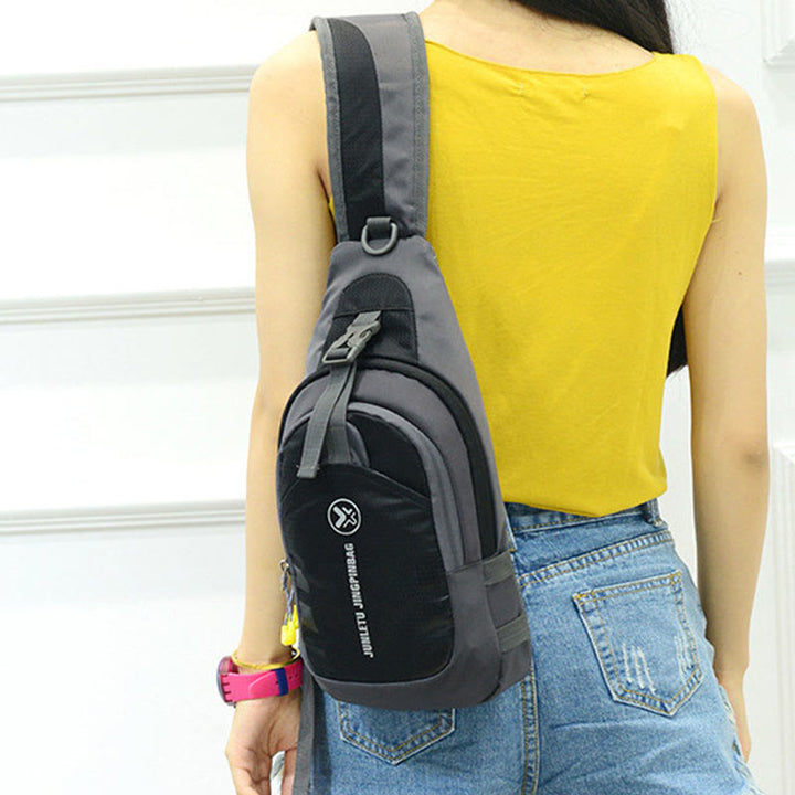 Trendiger Wandersport Sling Bag Schulterrucksack Crossbody Brusttasche