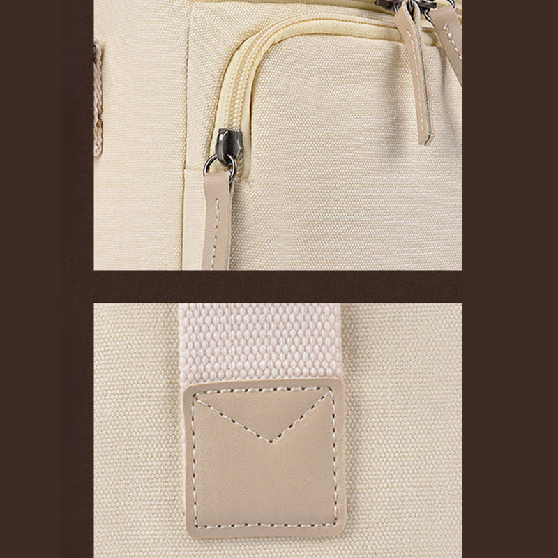 Vintage Compact Canvas Crossbody Kamera-Tasche mit abnehmbarem Einsatz
