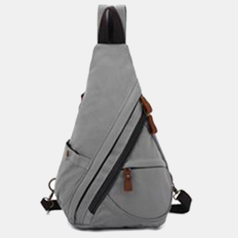 Lässiger Reise-Schulterrucksack aus Segeltuch für Damen und Herren