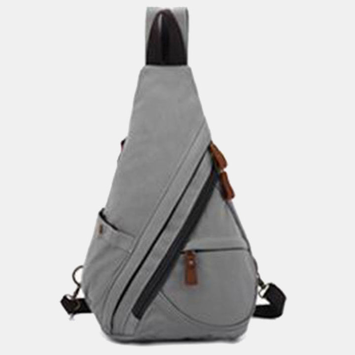 Lässiger Reise-Schulterrucksack aus Segeltuch für Damen und Herren