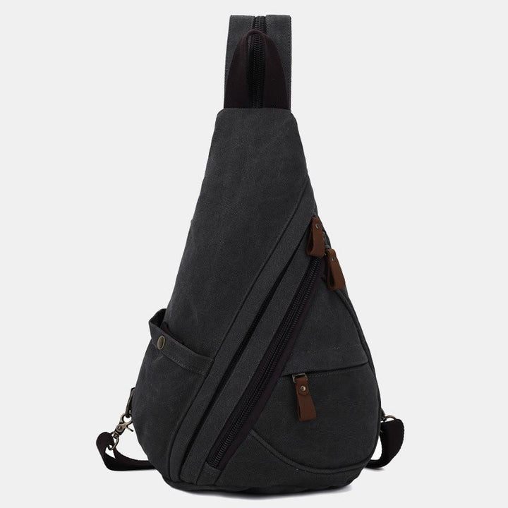 Lässiger Reise-Schulterrucksack aus Segeltuch für Damen und Herren