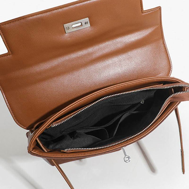 Vintage-Rucksack für Damen, mattiertes Kunstleder, schmaler Tagesrucksack