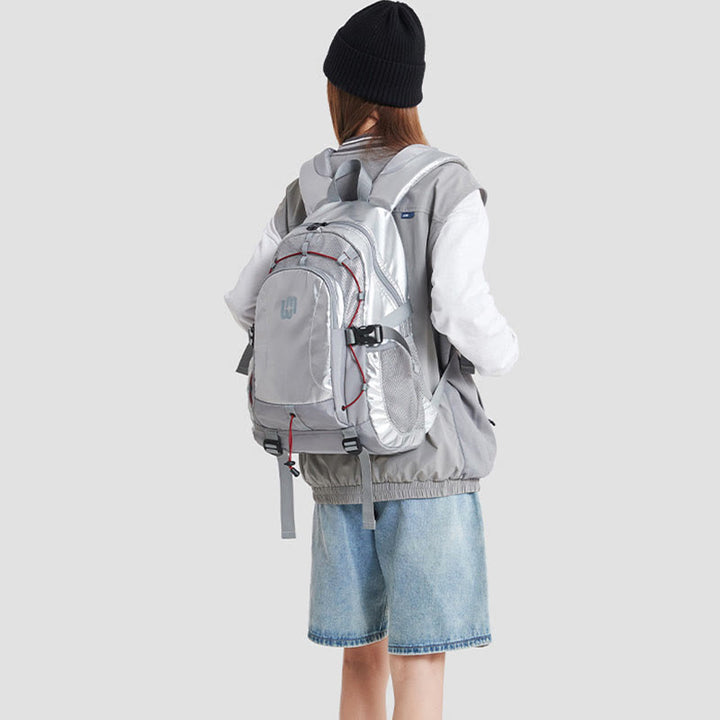 Metallische FarbenSchultasche Rucksack für College Reise Sport