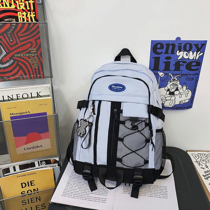 Einfarbiger Rucksack für Jugendliche, Schule, College, Reisen, Tagesrucksack, Schultasche, Bücherbeutel