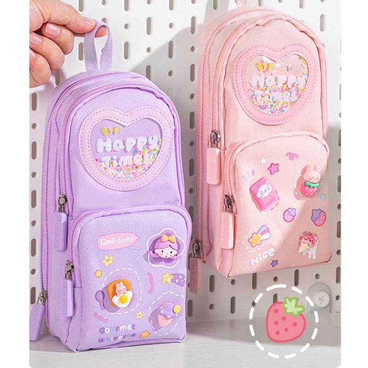 Süßer Mini-Rucksack Stiftetui Schreibwarenaufbewahrung für Mädchen und Teenager