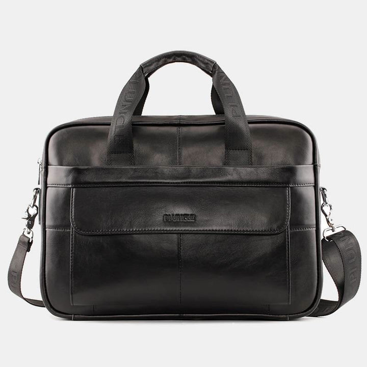 Vintage Business Messenger Bag aus echtem Leder