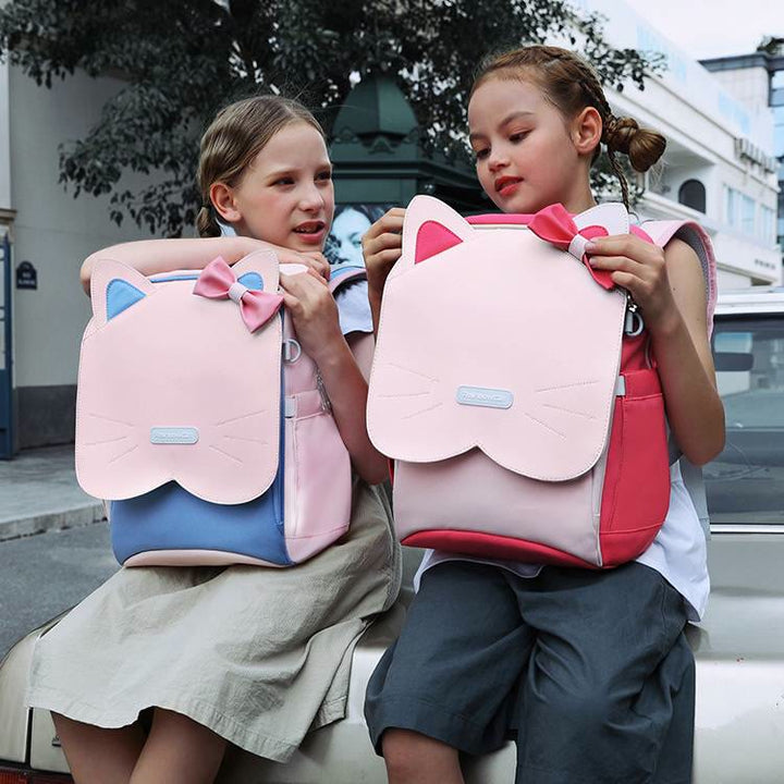 Wasserdichter, leichter Kitten-Rucksack für Schüler, Kinder, Grundschultaschen