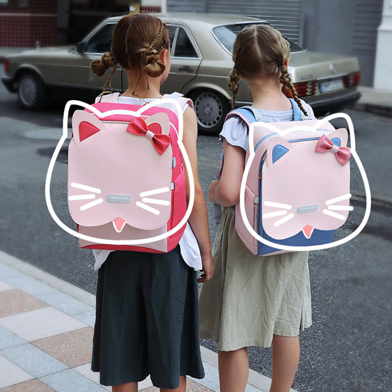 Wasserdichter, leichter Kitten-Rucksack für Schüler, Kinder, Grundschultaschen