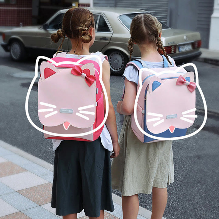 Wasserdichter, leichter Kitten-Rucksack für Schüler, Kinder, Grundschultaschen