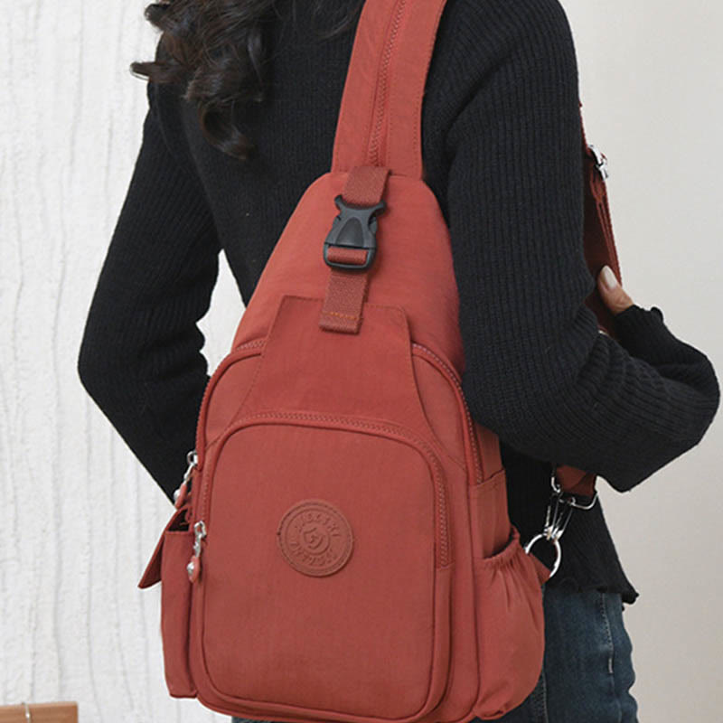 Wandelbarer Sling-Rucksack für Damen, Leicht, Wasserdicht, Schulter- und Brusttasche