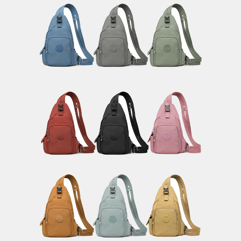 Wandelbarer Sling-Rucksack für Damen, Leicht, Wasserdicht, Schulter- und Brusttasche