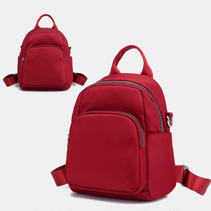 Wasserdichter Casual Mini Rucksack Umwandelbare Schultertasche Tagesrucksack für Frauen
